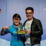 Alessia Galli e Marco Rocca Snowpark Mottolino   Best Marketing e Best Special Obstacol 2014 (foto Moon)