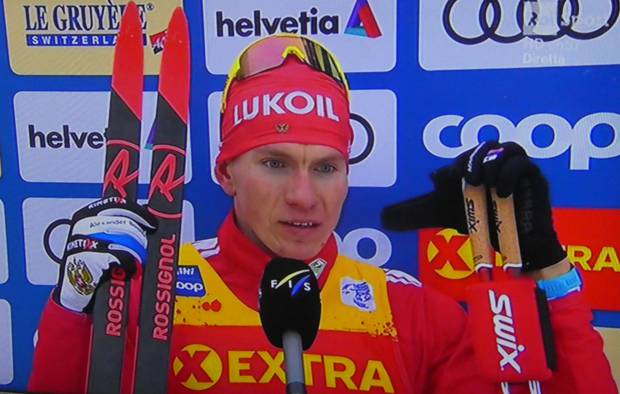 Alexander Bolshunov vincitore tappa 4 del Tour de Ski
