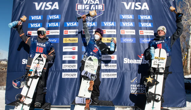 Big Air Stemboard podio maschile (foto FIS)