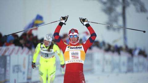 Marit Bjorgen vince la Sprint di Kuusamo (olimpiadi.blogosfere.it).jpg