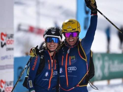 Alba De Silvestro e Michele Boscacci coppia d’oro nella staffetta mista in Val Martello