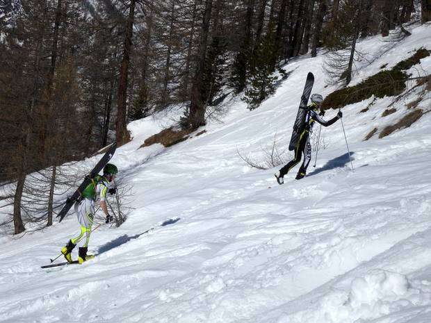 Danilo Lantermino 2° e Sergio Vanoncini 1° grandi protagonisti del Campionato Italiano Snow Alp Raid to Ride a Prali
