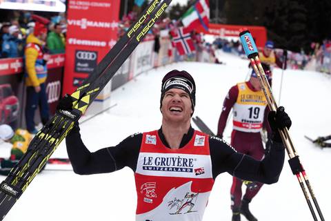 Dario Cologna plurivincitore del Tour de Ski (foto Newspower)