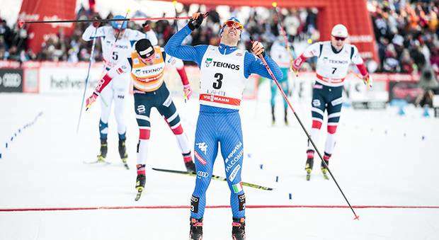 Federico Pellegrino trionfa nella Sprint di Lathi (foto fisi)