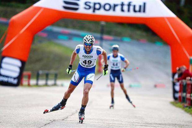 Francesco De Fabiani campione italiano distance di Skiroll (foto fb de fabiani)