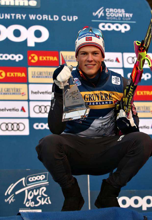 Il norvegese Klaebo vincitore del Tour de Ski 2019 (foto newspower)