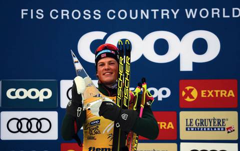 Il norvegese Klaebo vincitore del tour de Ski (foto Newspower)