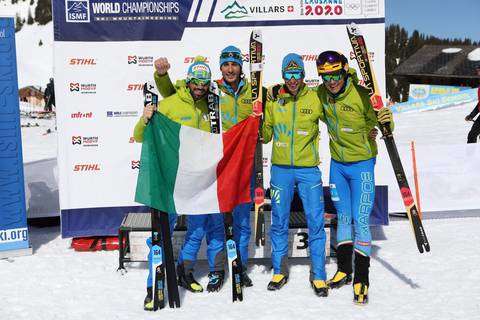 Italia Campione del Mondo a staffetta ai Mondiali di Villars (foto ISMF) (1)