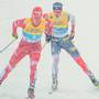 Klaebo e Bolshunov nella staffetta ai Mondiali di Oberstdorf (foto nrk)