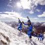 L'Italia dello scialpinismo allo Stelvio con le nuove tute Karpos Scarpa (foto Selvatico)