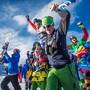 La Nazionale Italiana di snowboard festeggia la vittoria nel Team Event di Montafon (foto fis)