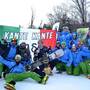 La squadra azzurra di Slalom Parallelo fa festa con Roland Fischnaller vice Campione del Mondo di Snowboard