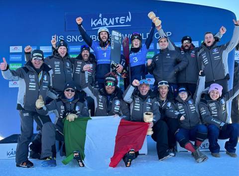 La Nazionale di Snowboard Parallelo trionfa nel  PSG di  Simonhöhe (foto fb Pisoni)