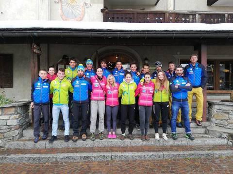 La Nazionale di scialpinismo in raduno a Livigno (foto skimountaineering italian team)