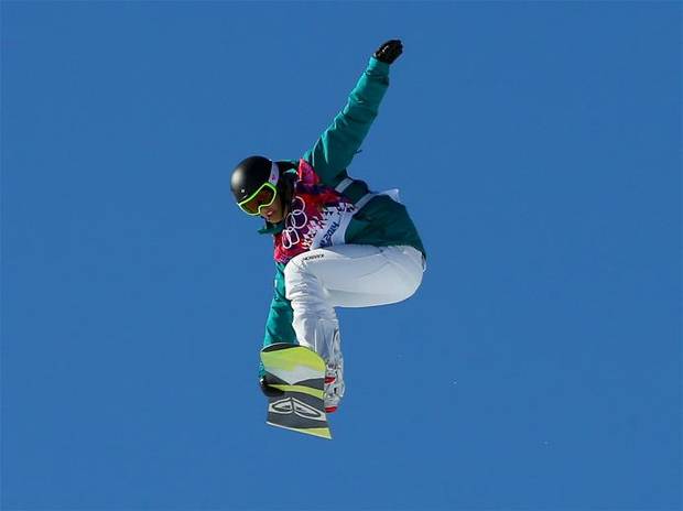 La campionessa olimpica 2010 Torah Bright in qualifica slopestyle (foto sochi2014.com) 