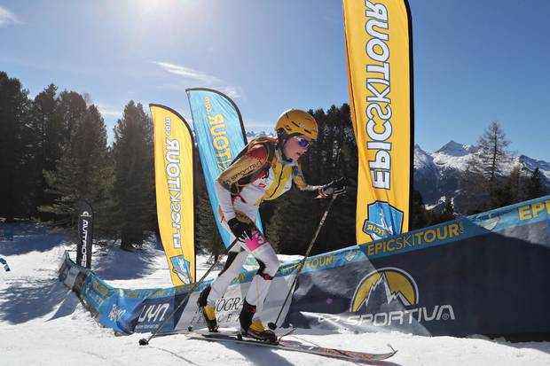 La vincitrice de La Sportiva Epic Ski Tour Axelle Gachet Mollaret (foto newspower)