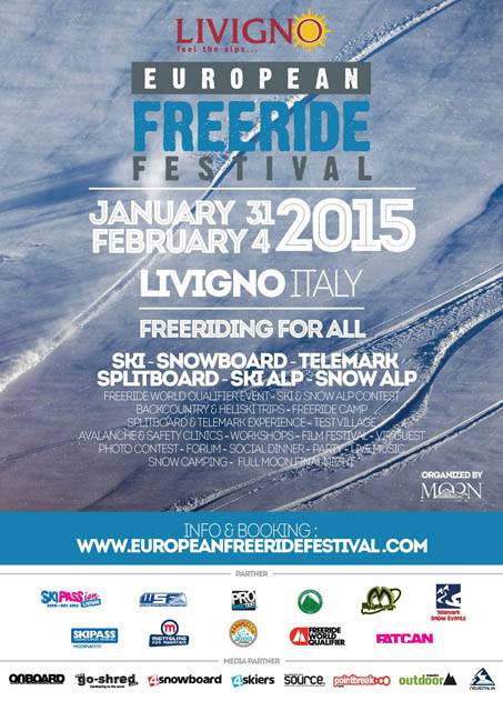 Locandina European Freeride Festival di Livigno
