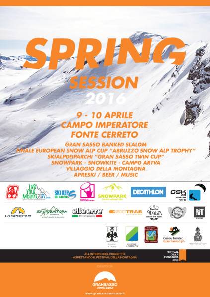 Locandina Spring Session Campo Imperatore Abruzzo 2016