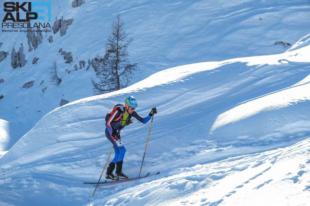 Matteo Eydallin campione italiano scialpinismo (foto Skialp3 Presolana)