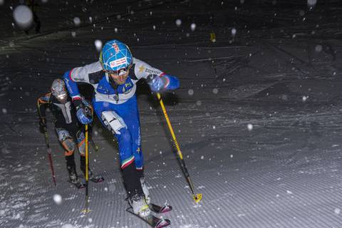 Matteo Eydallin vincitore Domobianca SkiAlp Vertical Night (foto Campani)