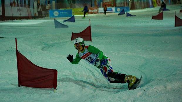 Maurizio Borlomini vincitore in Coppa Europa a Landgraaf (foto fis ski)