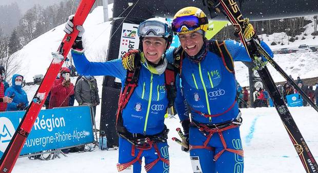 Michele Boscacci e Davide Magnini campioni del mondo lunghe distanze (foto Fisi)
