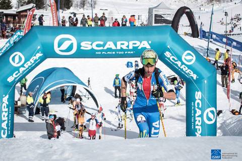 Nadir Maguet vince la Sprint Espoir di coppa del mondo a Prato Nevoso (foto ISMF)