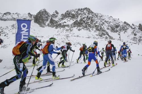 Partenza Adamello Ski Raid Junior (foto pegasomedia modica)