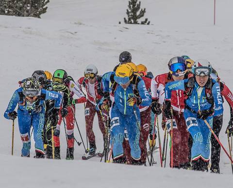 Partenza Campionati mondiali Andorra (foto Ordonez)
