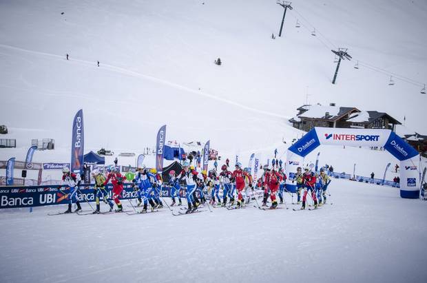 Partenza Font Blanc Coppa del Mondo scialpinismo (foto organizzazione)