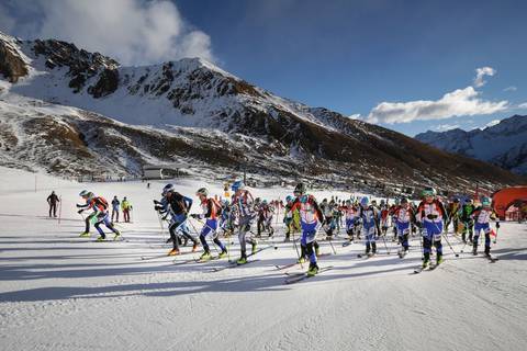 Partenza campionati italiani giovani di scialpinismo 2021 (foto pegasomedia)