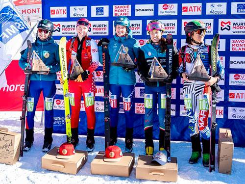 Coppa del mondo scialpinismo Val Thorens: Giulia Murada terza nella Sprint, vincono la francese Harrop e lo svizzero Lietha