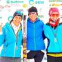 Podio femminile con la staffetta femminile vincente Sofia Pezzati, Michela Benzoni, Elisa Desco (foto Grafik Gruner)