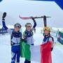 Podio femminile campionato italiano Timogno Ski Raid (foto organizzazione)
