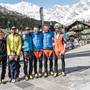 Podio maschile Monte Rosa Ski Raid (foto Marco Colleselli)