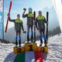 Podio maschile campionato italiano scialpinismo (foto Skialp3 Presolana)