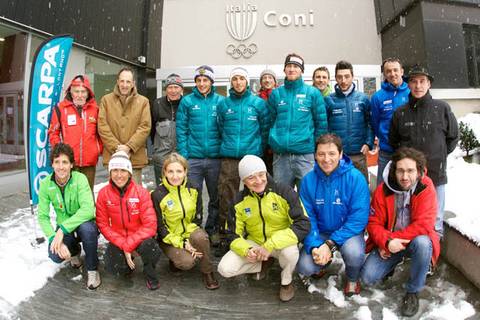 Presentazione Nazionale di scialpinismo a Milano dicembre 2012