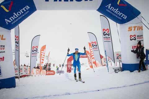 Robert Antonioli vincitore della Coppa del mondo Scialpinismo 2020 (foto ismf)