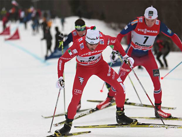 Roland Clara vincitore della tappa sul Cermis al Tour de Ski (foto Newspower)