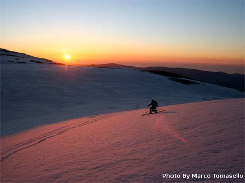 Scialpinismo e freeride sull'Etna (foto Marco Tomasello)