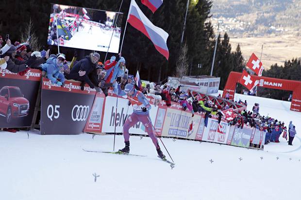 Sergey  Ustiugov vincitore del tour de Ski (foto newspower)