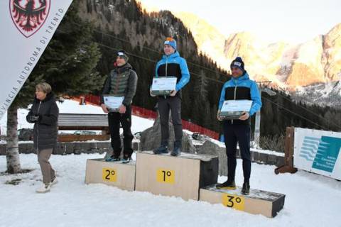 Sprint San Martino di Castrozza podio maschile (foto Lacroix)