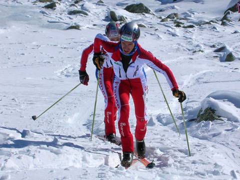 Stephane Brosse ai Mondiali di Scialpinismo di Crissolo 2006