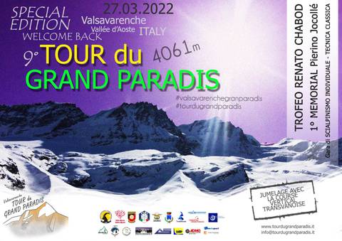 Tour du Grand Paradis 2022 volantino apertura