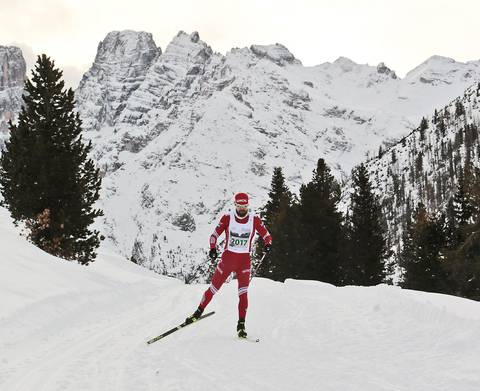 Ustiugov vincitore Pustertaler SkiMarathon 42km (foto Newspower)