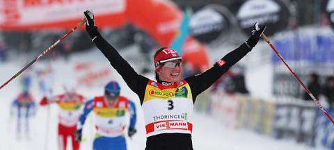 Justyna Kowalczyk, nuova leader del Tour De Ski (Foto FIS)