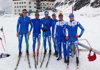 La Nazionale sci di fondo maschile 2013 in raduno allo Stelvio