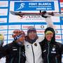 Il podio maschile dei Campionati Europei di Scialpinismo di Andorra (foto ISMF)